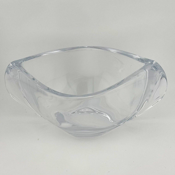 Crystalite Bohemia modern Orbit Bowl Vase 180mm from Poland - Picture 8 of 9